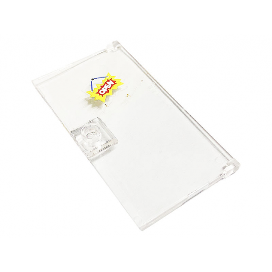 Door 1 x 4 x 6 with Stud Handle with 'OPEN' Sign Pattern (Sticker) - Set 41231