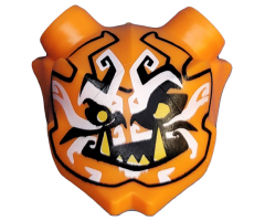 Minifigure, Headgear Accessory Visor Mask Ninjago Oni (Mask of Deception) Pattern