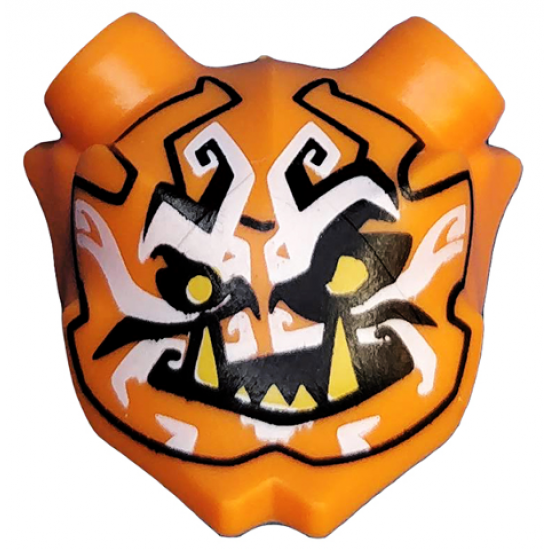 Minifigure, Headgear Accessory Visor Mask Ninjago Oni (Mask of Deception) Pattern