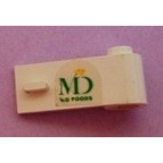 Door 1 x 3 x 1 Right with MD Foods Logo Pattern (Sticker) - Set 1952