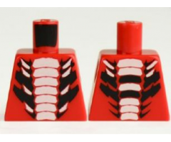 Torso Ninjago Snake with White and Large Black Scales Pattern