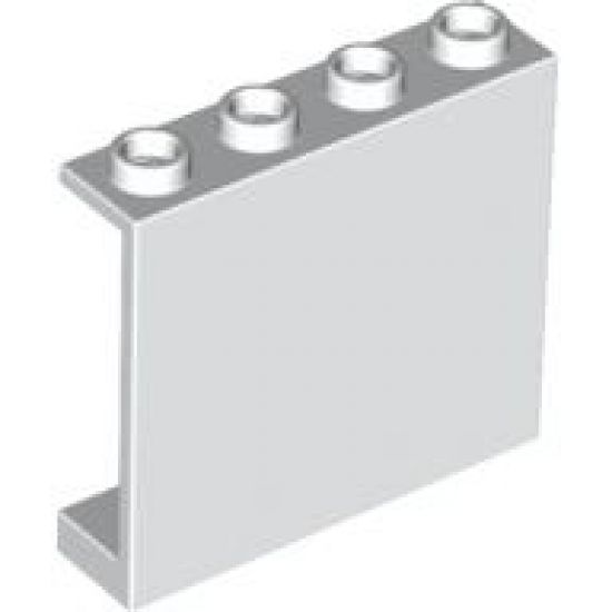 Panel 1 x 4 x 3 with Side Supports - Hollow Studs