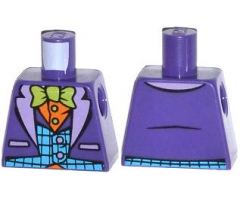 Torso Batman Suit with Blue Vest, Orange Shirt and Green Bow Tie Pattern