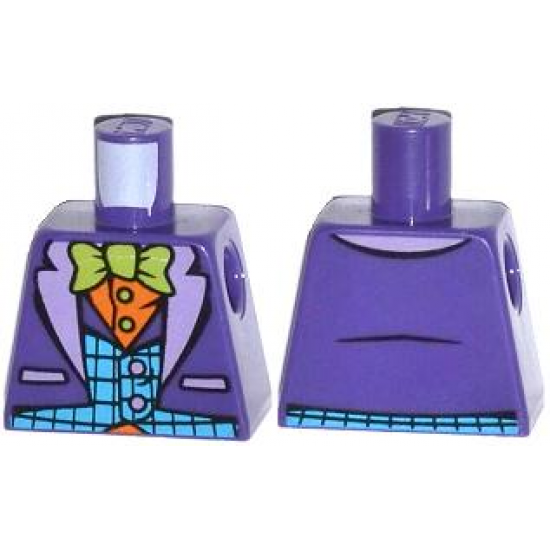 Torso Batman Suit with Blue Vest, Orange Shirt and Green Bow Tie Pattern