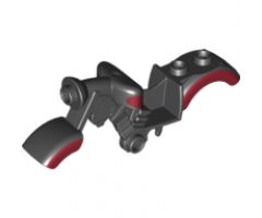 Riding Cycle Motorcycle Fairing, Vintage with Dark Red Trim Pattern