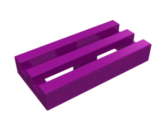 Tile, Modified 1 x 2 Grille with Bottom Groove / Lip