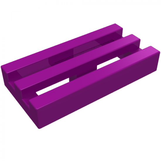 Tile, Modified 1 x 2 Grille with Bottom Groove / Lip
