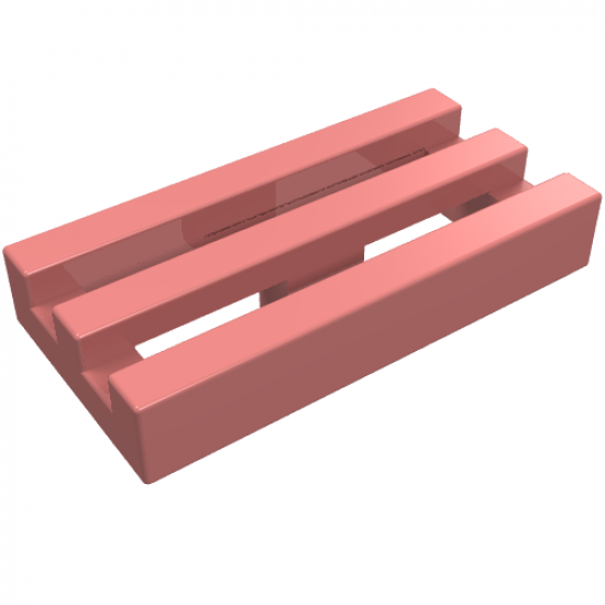 Tile, Modified 1 x 2 Grille with Bottom Groove / Lip