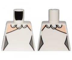 Torso Female Outline, Dress and Stone Necklace Pattern (Wilma Flintstone)