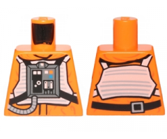 Torso SW Rebel Pilot with Black Belt with Buckle on Back Pattern