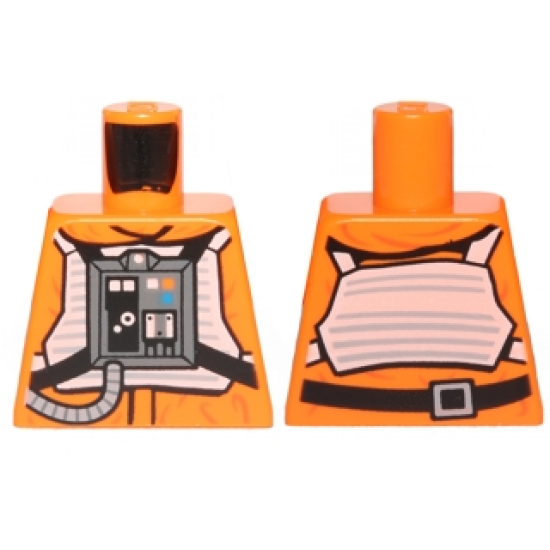 Torso SW Rebel Pilot with Black Belt with Buckle on Back Pattern