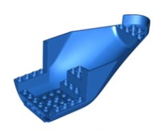 Aircraft Fuselage Aft Section Curved Bottom 8 x 16 with 2 Holes