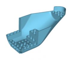 Aircraft Fuselage Aft Section Curved Bottom 8 x 16 with 2 Holes