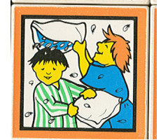 Duplo, Tile 2 x 2 x 1 with Home Mosaic Picture 08 Pattern (Set 9221)
