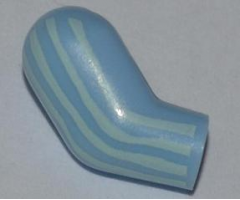 Arm, Right with Light Aqua Stripes Pattern