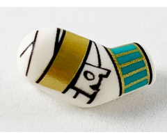 Arm, Right with Wrappings, Gold and Dark Turquoise Bracelets Pattern