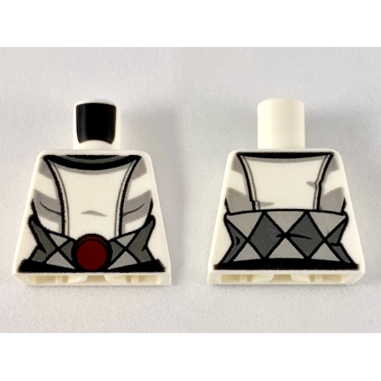 Torso SW Female Robe with Reddish Brown Belt Buckle Pattern (Asajj Ventress 75087)