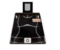 Torso SW Light Gray Female Outline, Belt with Silver Buckle Pattern (Juno)