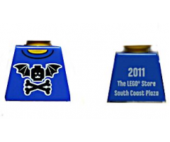 Torso Bat Wings and Crossbones Front, 2011 The LEGO Store South Coast Plaza Back Pattern