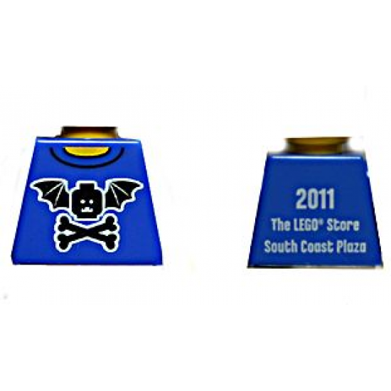 Torso Bat Wings and Crossbones Front, 2011 The LEGO Store South Coast Plaza Back Pattern