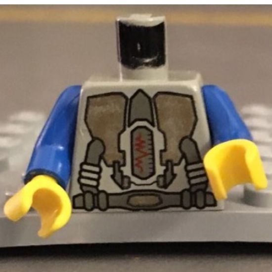 Torso Space LoM Gold Triangular Machinery and Belt Pattern / Blue Arms / Yellow Hands