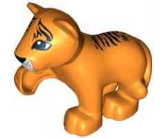 Duplo, Animal Tiger Baby Cub, Raised Paw