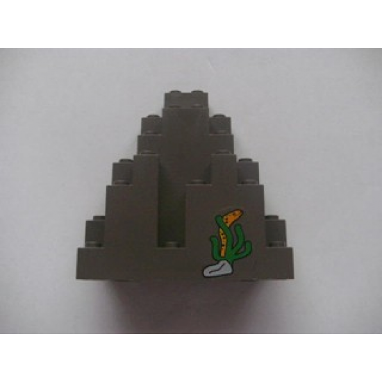 Rock Panel 3 x 8 x 7 Triangular (LURP) with Sea Grass Pattern (Sticker) - Set 6559