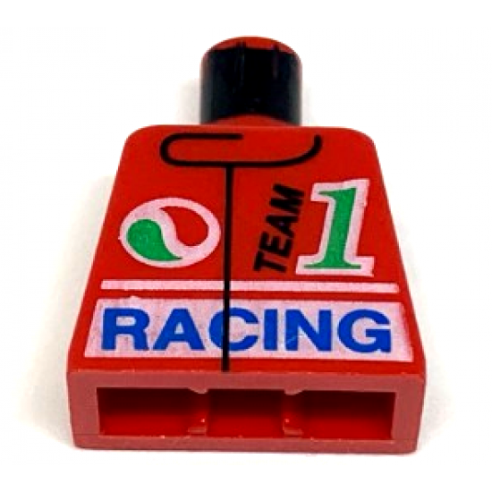Torso Jacket, Octan Logo, Green '1', Blue 'Racing' Pattern