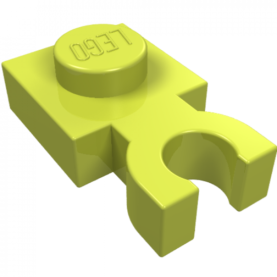 Plate, Modified 1 x 1 with U Clip Thick (Vertical Grip)