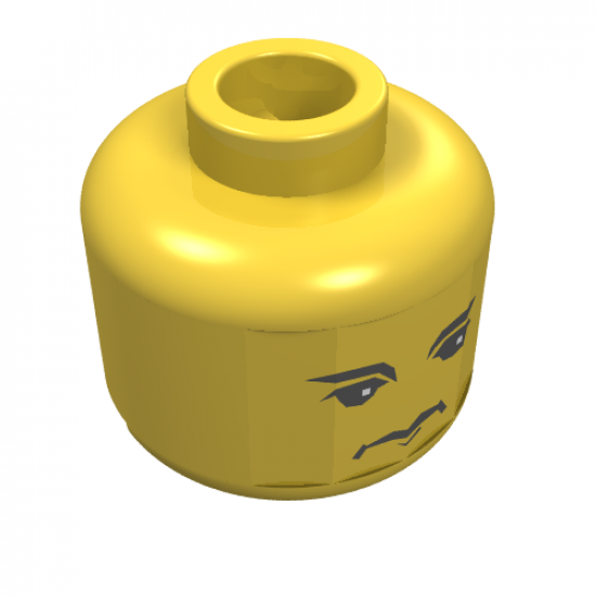 Minifigure, Head Dual Sided HP Ron / Crabbe Pattern - Blocked Open Stud