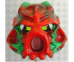 Bionicle, Kanohi Mask Hau Nuva Poisoned - Red Forehead