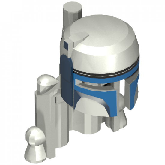 Minifigure, Headgear Helmet SW Rocket Pack with Jango Fett Colors Pattern