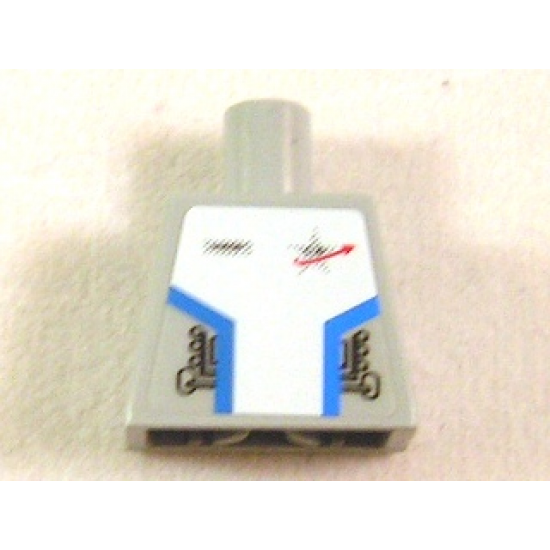 Torso Space Star Justice Silver Badge Pattern (Sticker)