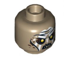 Minifigure, Head LotR Hunter Orc Pattern - Hollow Stud