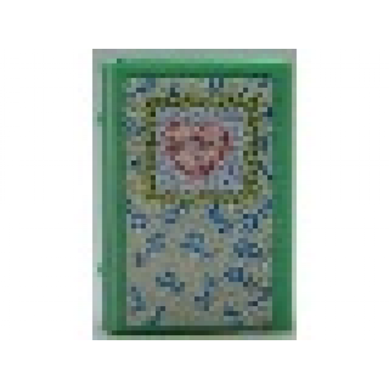 Minifigure, Utensil Book 2 x 3 with Heart and Keys Diary Pattern (Stickers) - Set 3270