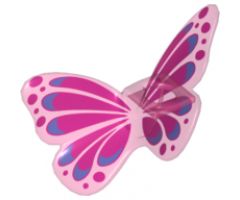 Minifigure, Body Wear Wings Butterfly with Magenta and Blue Pattern