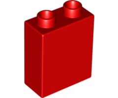 Duplo, Brick 1 x 2 x 2 with Train Ticket Pattern