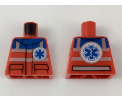 Torso Safety Stripes, Small EMT Star and EMT Star of Life on Back Pattern