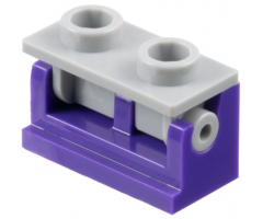 Hinge Brick 1 x 2 Base with Light Bluish Gray Hinge Brick 1 x 2 Top Plate (3937 / 3938)