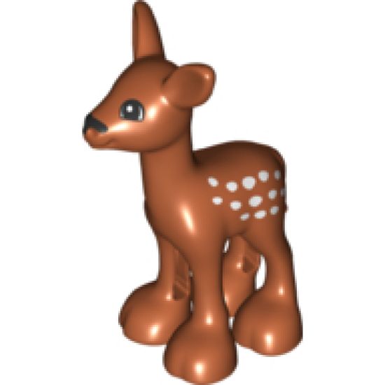 Duplo, Animal Deer Baby Fawn, Eyes White on Front and Back