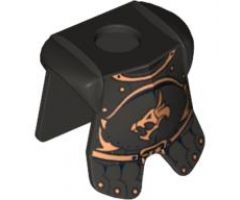 Minifigure, Body Wear Armor Breastplate with Leg Protection, Kingdoms Dragon Head and Belt Pattern