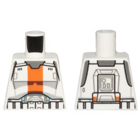 Torso SW Armor Republic Trooper with Orange Stripe Pattern