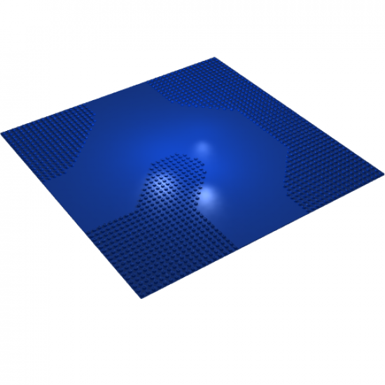 Baseplate, Road 50 x 50 with 3-way Curve