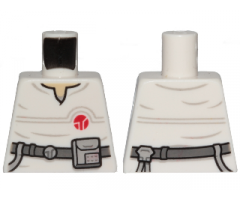 Torso SW Jumpsuit with Dark Bluish Gray Belt and Red Insignia Pattern (Cloud Car Pilot)