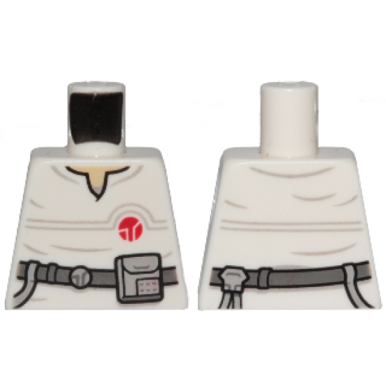 Torso SW Jumpsuit with Dark Bluish Gray Belt and Red Insignia Pattern (Cloud Car Pilot)