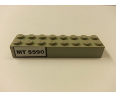 Brick 2 x 8 with Black 'MT 5590' Pattern (Sticker) - Set 5590