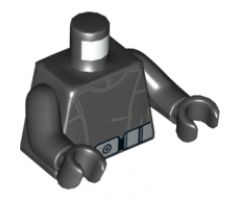 Torso SW Imperial Death Star Trooper Pattern / Black Arms / Black Hands