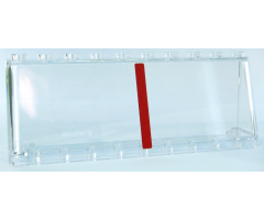 Windscreen 2 x 10 x 3 with Red Vertical Stripe Pattern (Sticker) - Set 10258