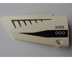 Technic, Panel Fairing #17 Large Smooth, Side A with Black '68019' ('61089') and Three Circles Wing Pattern (Sticker) - Set 5983