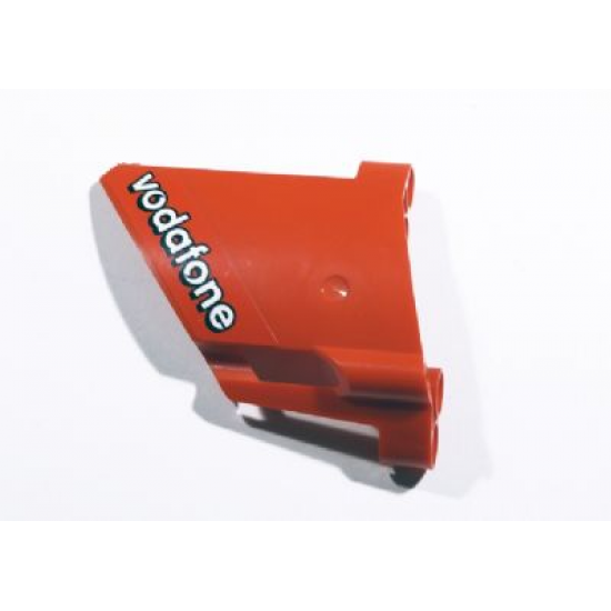Technic, Panel Fairing #23 Large Short, Small Hole, Side B with 'vodafone' Pattern (Sticker) - Set 8674